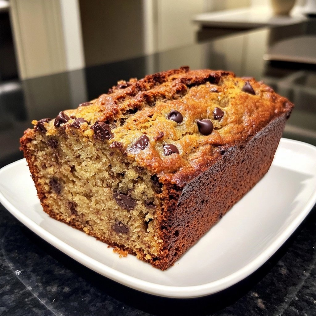 Banana Bread with Mini Chocolate Chips Recipe