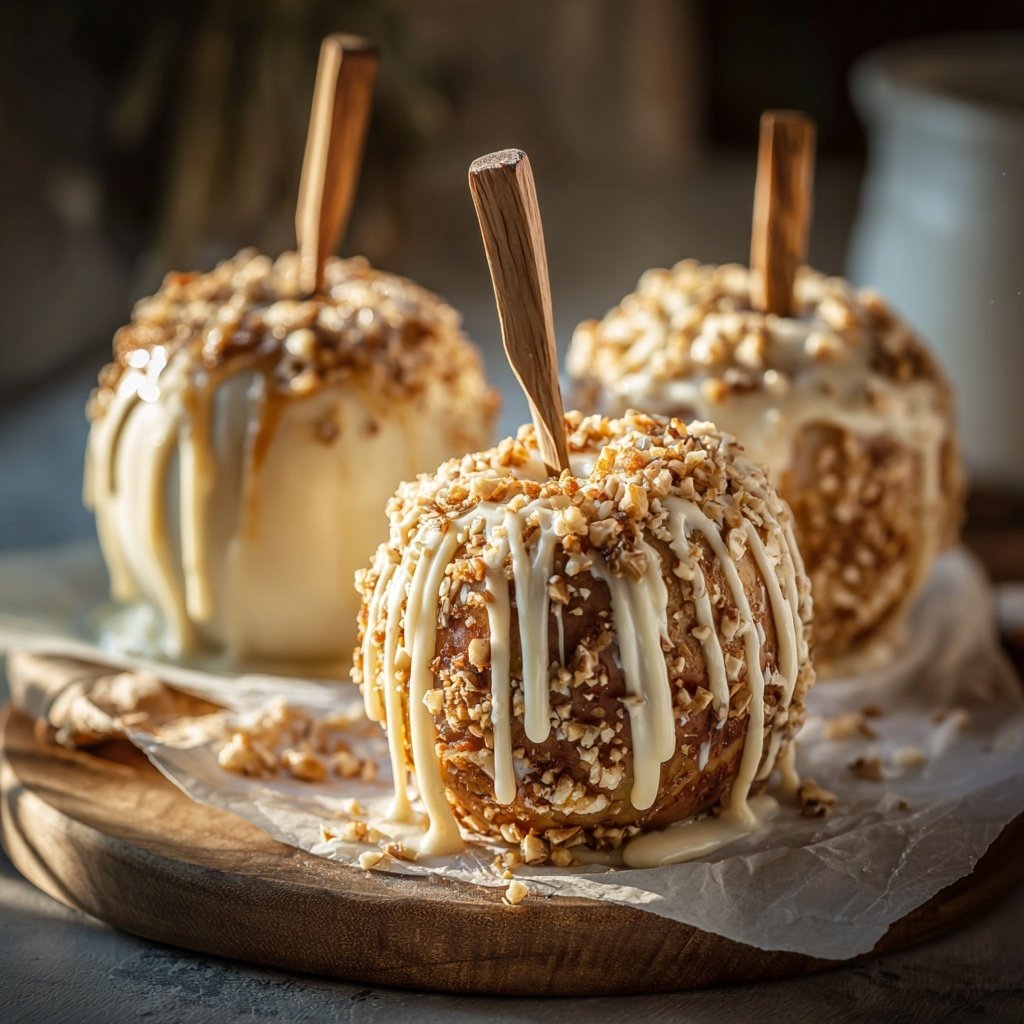 White Chocolate Candy Apples