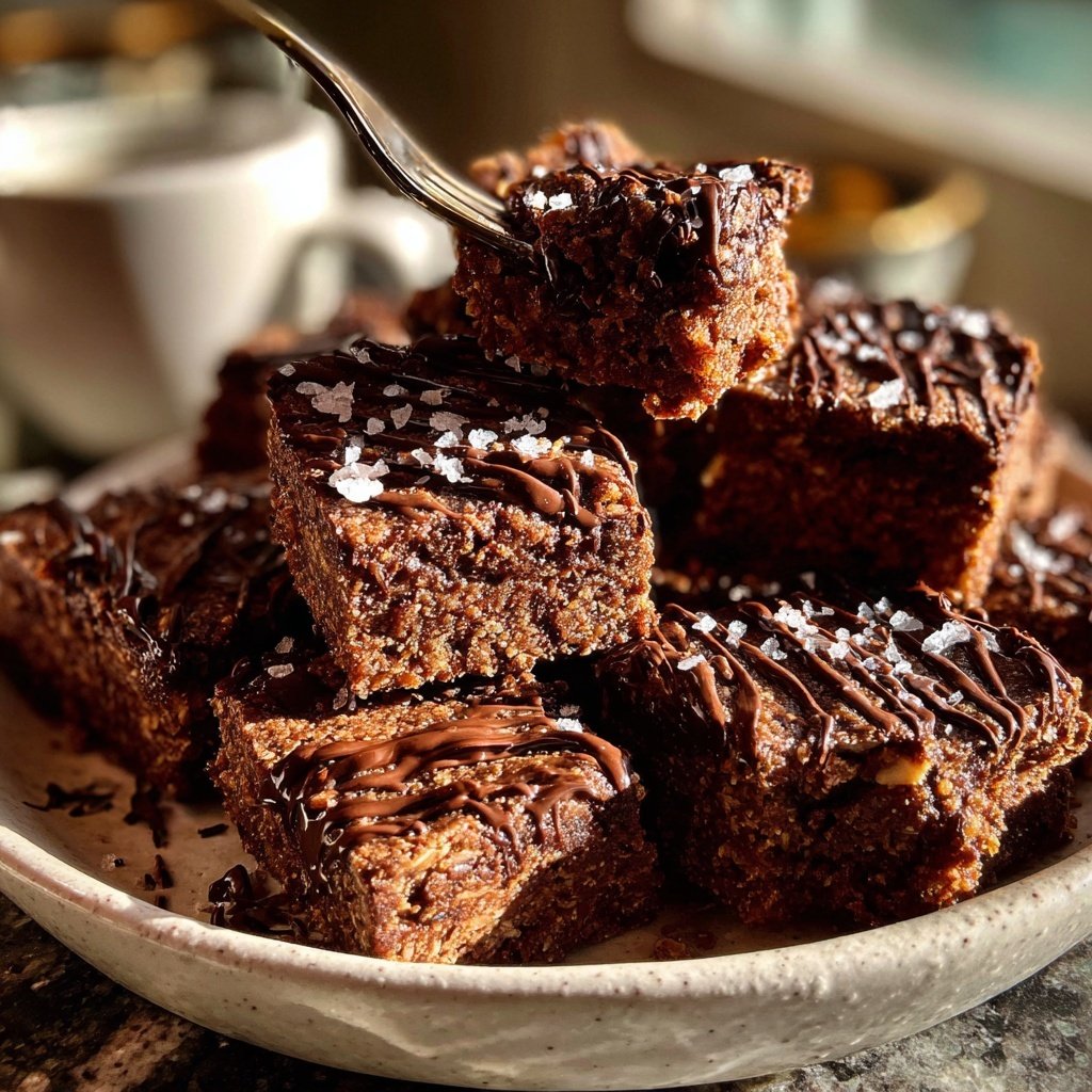 Chocolate Date Tahini Squares