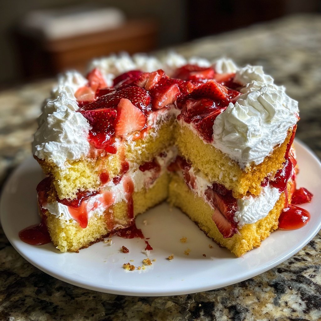 Strawberry Shortcake With Pound Cake
