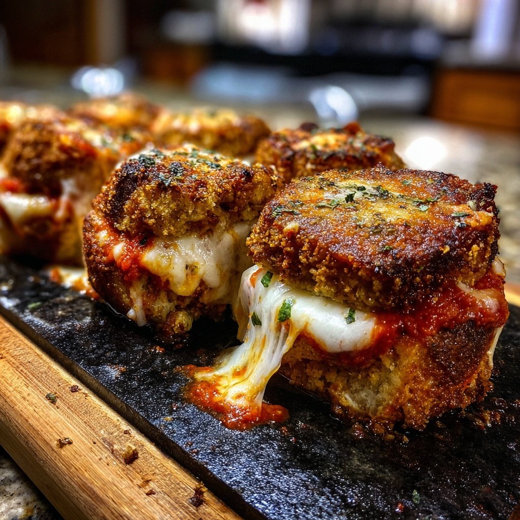 Baked Chicken Parmesan Sliders