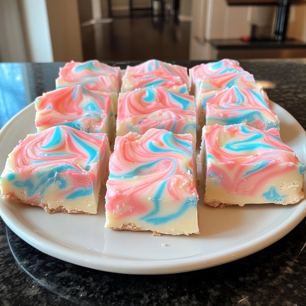 Fluffy Cotton Candy Fudge