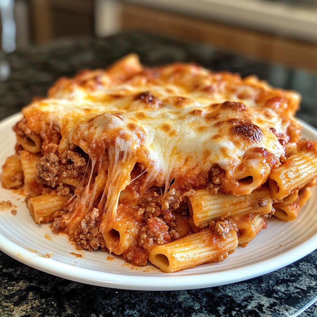 Ground Beef Baked Ziti
