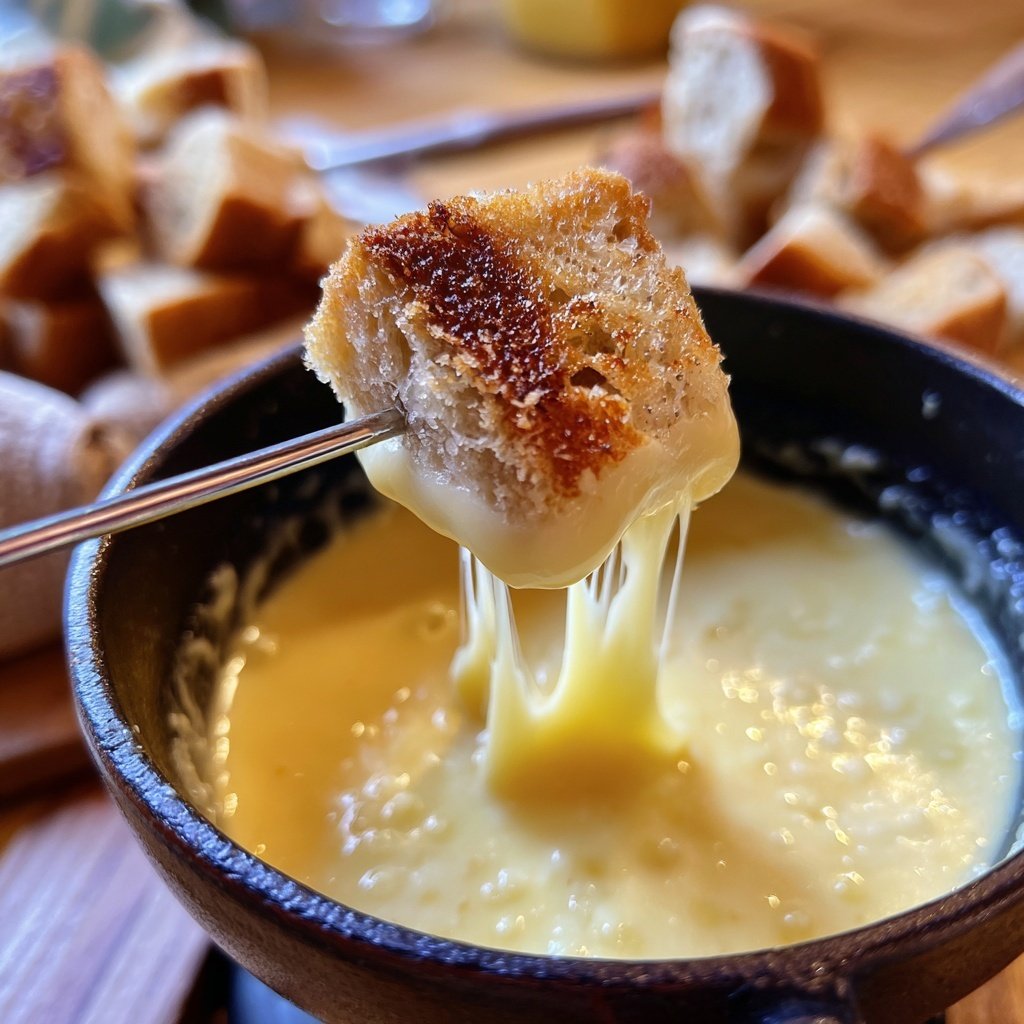 Fondue with Gruyere and Emmental