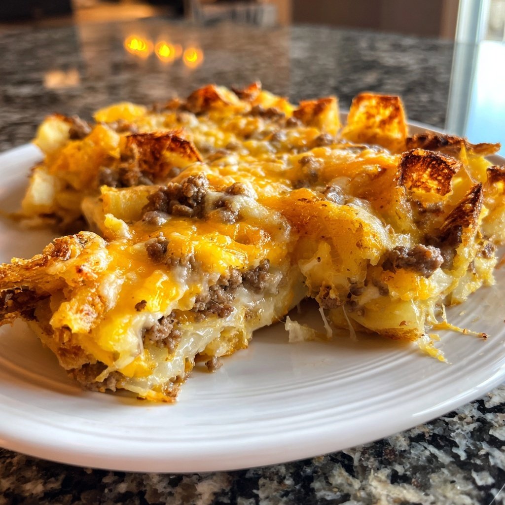 Baked Ground Beef And Potato Casserole