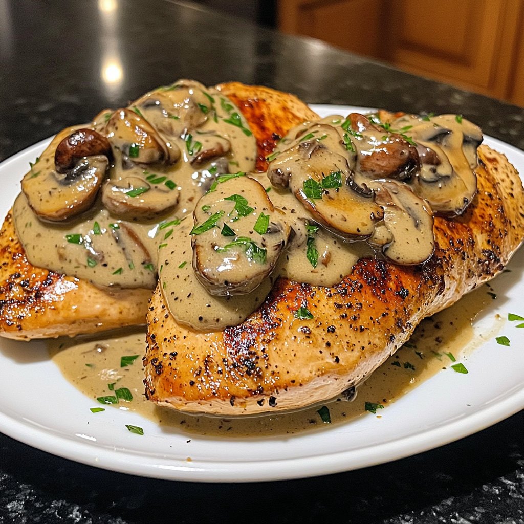 Chicken Breast with Mushroom Sauce