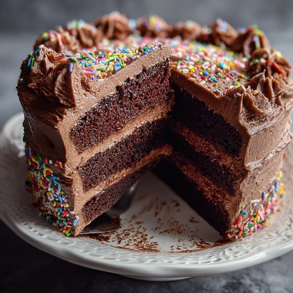 Chocolate Buttercream Celebration Cake
