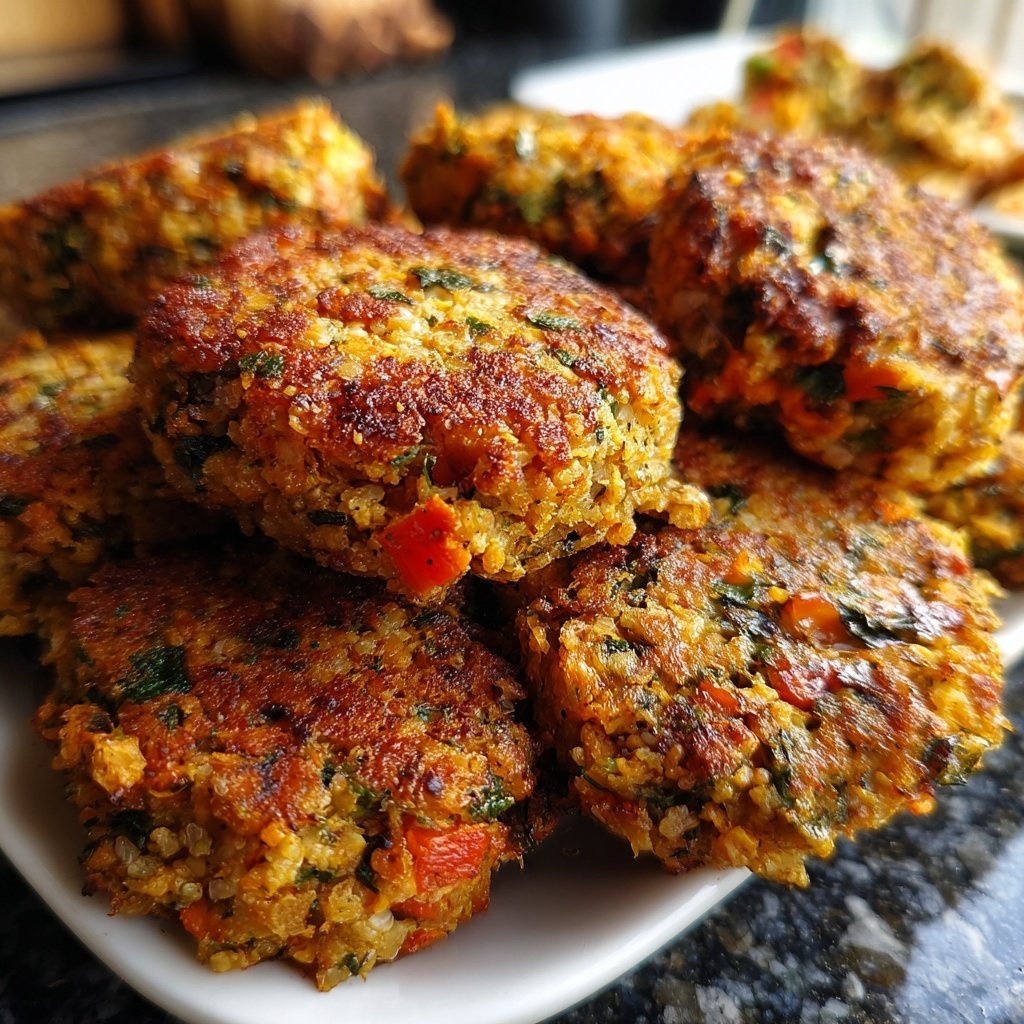 Baked Veggie Chickpea Patties