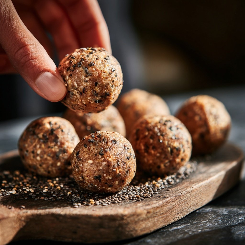 Protein Balls with Chia Seeds