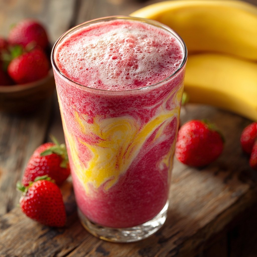 Strawberry Banana Protein Smoothie